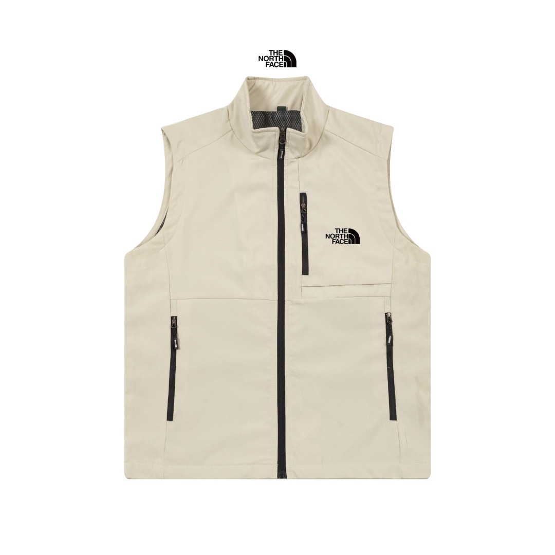 THE NORTH FACE SS New Outdoor Windproof, Water-Resistant, Breathable Lightweight Vest– White
