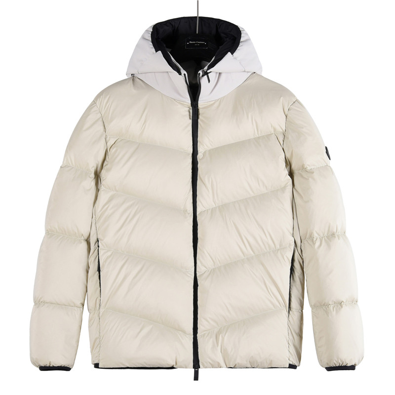 Mongkelai 2025 Vardar Autumn/Winter New Arrival – Diamond Quilted Stand-Collar Down Jacket, Unisex, Beige