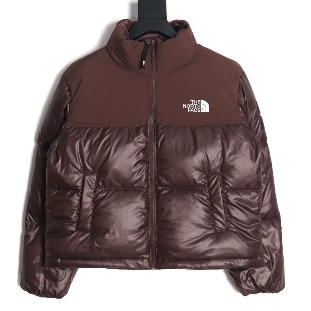 THE NORTH FACE TNF 22SS 82B Short Retro Shiny Down Jacket – Coffee