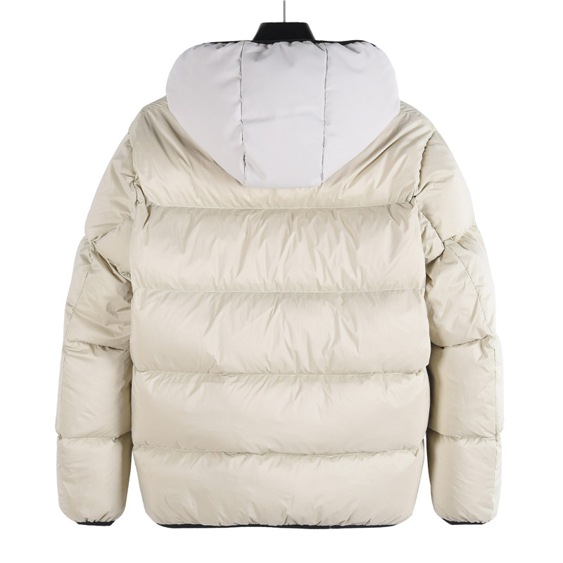 Mongkelai 2025 Vardar Autumn/Winter New Arrival – Diamond Quilted Stand-Collar Down Jacket, Unisex, Beige