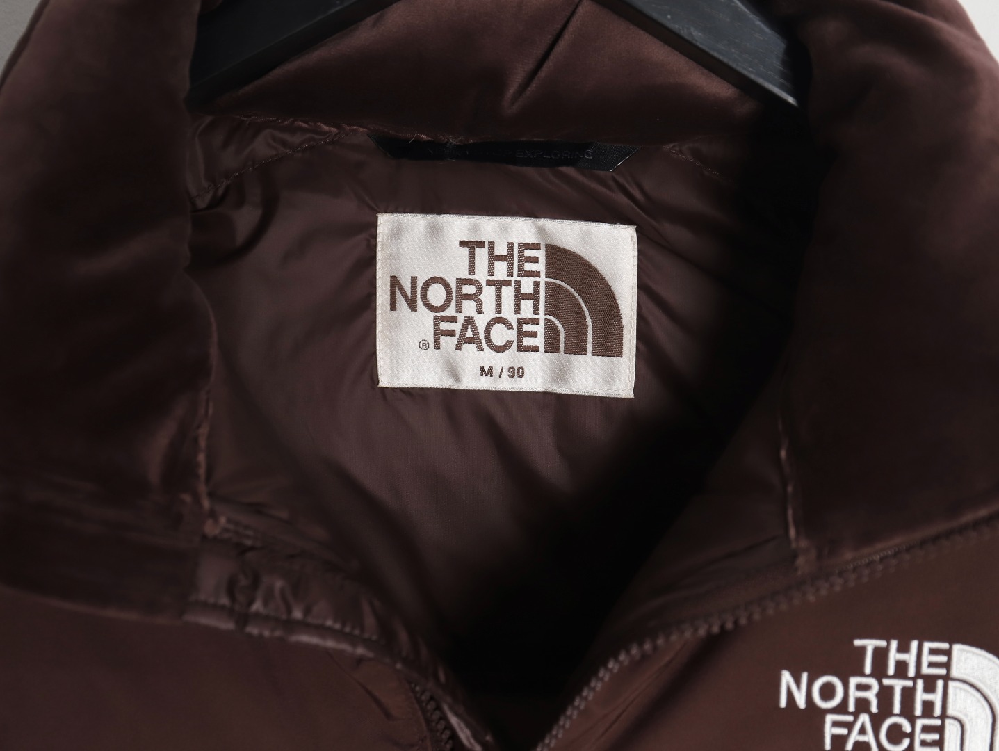 THE NORTH FACE TNF 22SS 82B Short Retro Shiny Down Jacket – Coffee