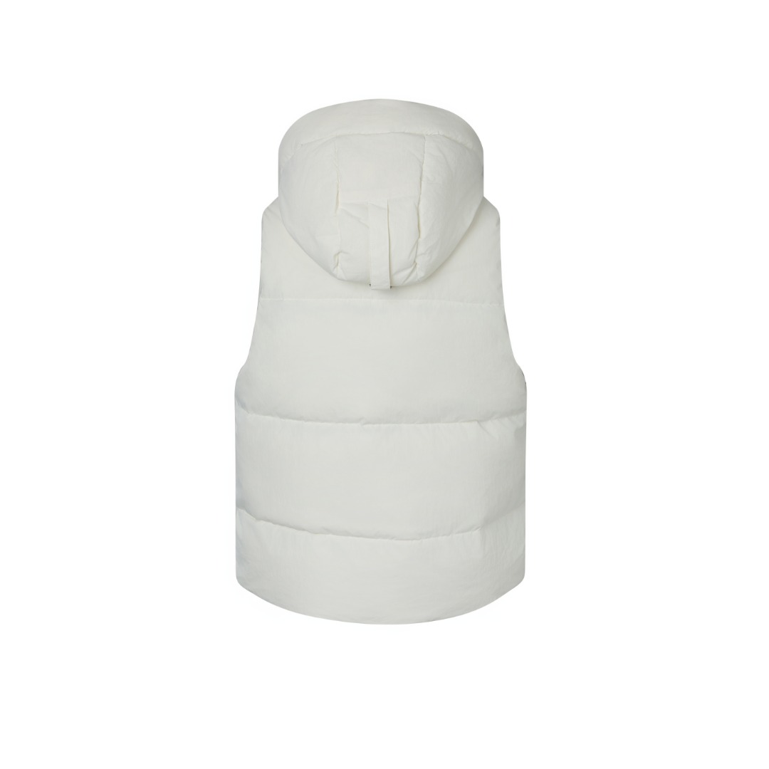 Canada Goose Junction Puffer Down Vest with Logo Patch– White