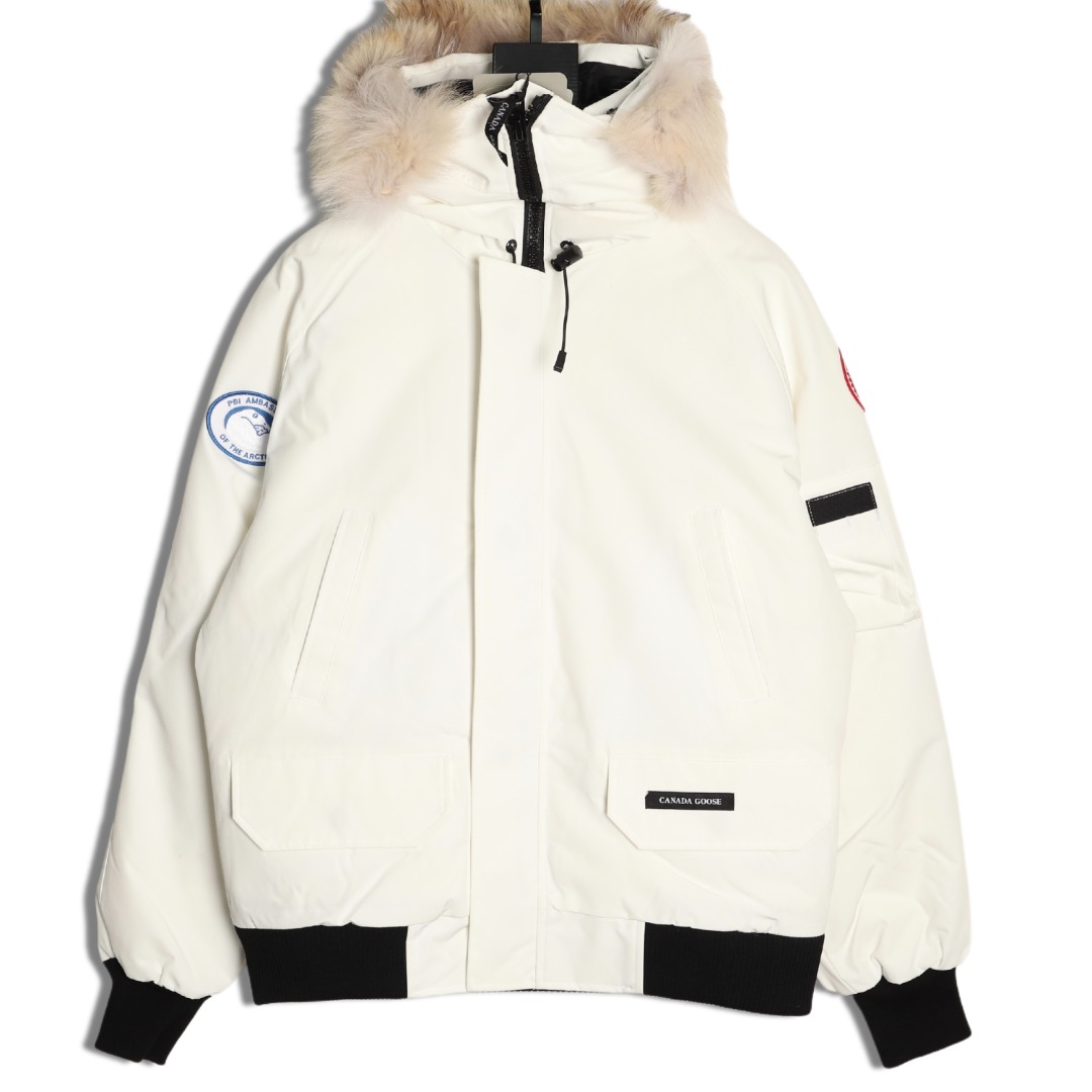 Canada Goose Chilliwack Bomber Jacket Down Coat – White (Model 01)
