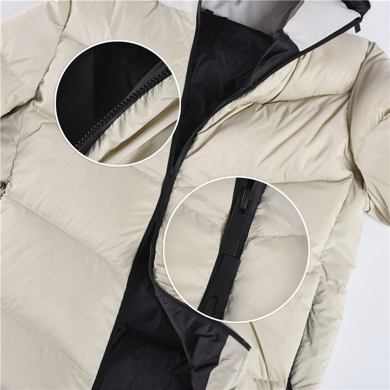 Mongkelai 2025 Vardar Autumn/Winter New Arrival – Diamond Quilted Stand-Collar Down Jacket, Unisex, Beige