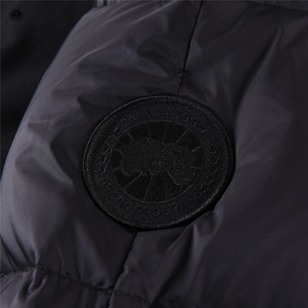 Canada Goose Junction Puffer Down Vest with Logo Patch– Black