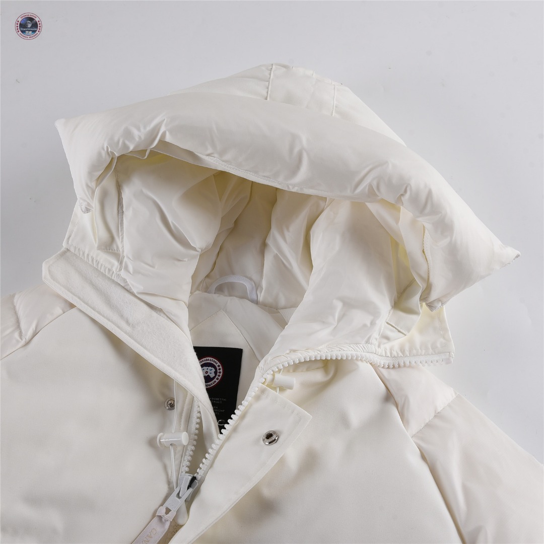 Canada Goose Junction Puffer Down Vest with Logo Patch– White