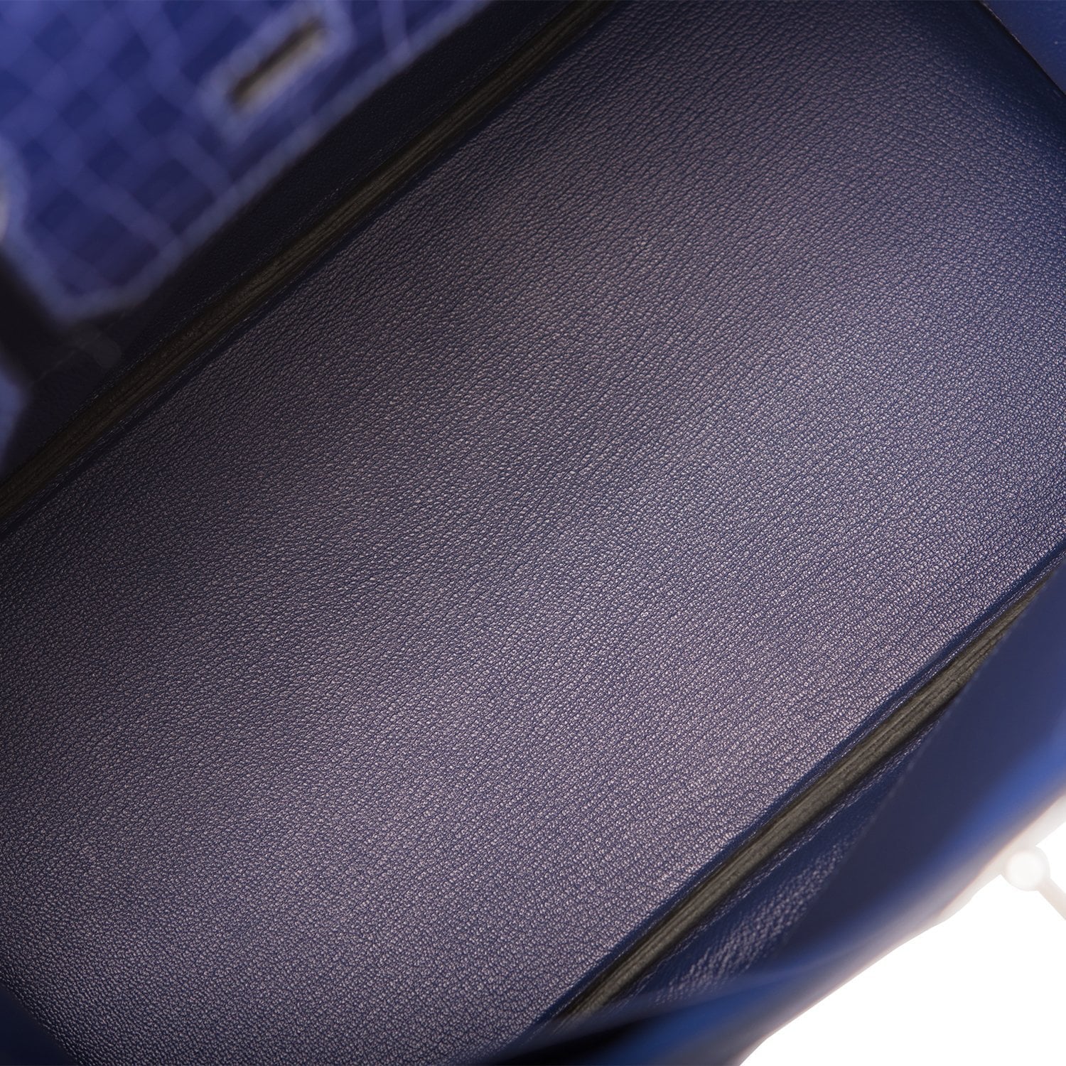 Hermes Bleu Encre Shiny Niloticus Crocodile/Togo Birkin Touch 30cm Palladium Hardware