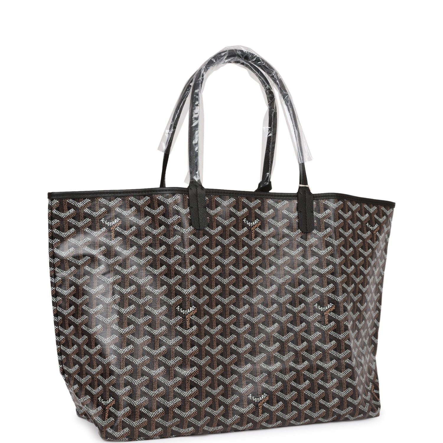 Goyard Goyardine Black St. Louis PM Tote Bag Palladium Hardware