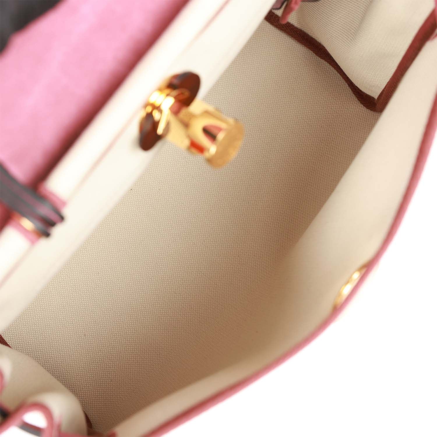 Hermes Herbag Zip PM 31 Beton Toile H Berline Rouge Sellier Hunter Gold Hardware