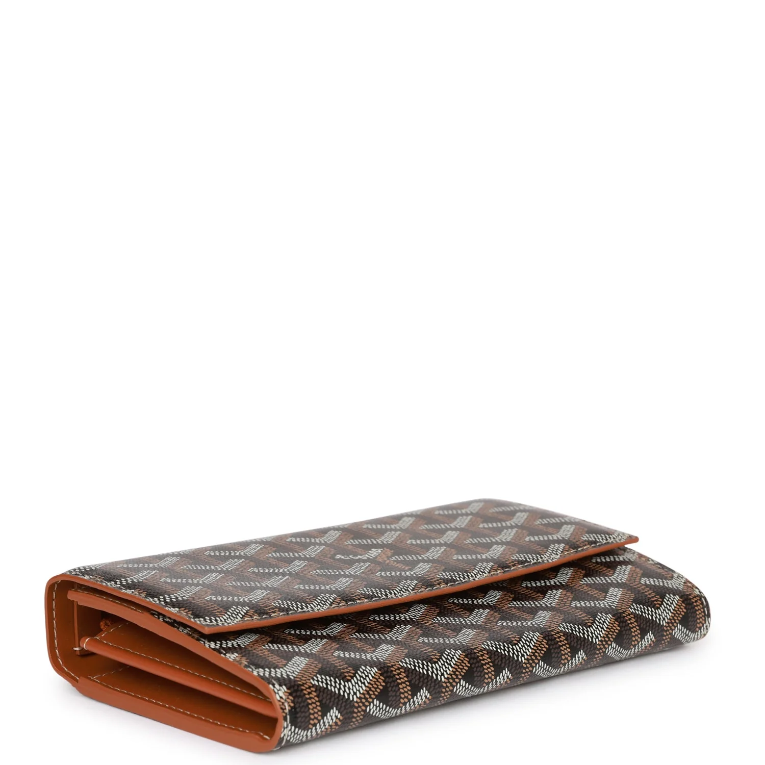 Goyard Goyardine Black Varenne Continental Wallet Bag Silver Hardware