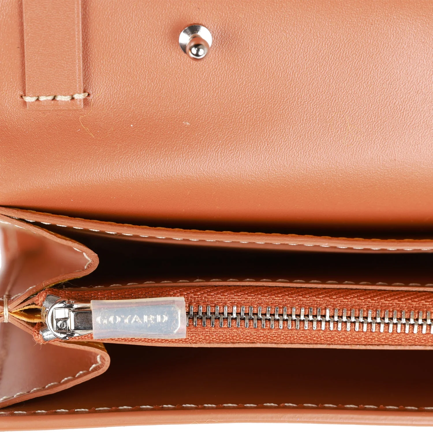 Goyard Goyardine Black Varenne Continental Wallet Bag Silver Hardware