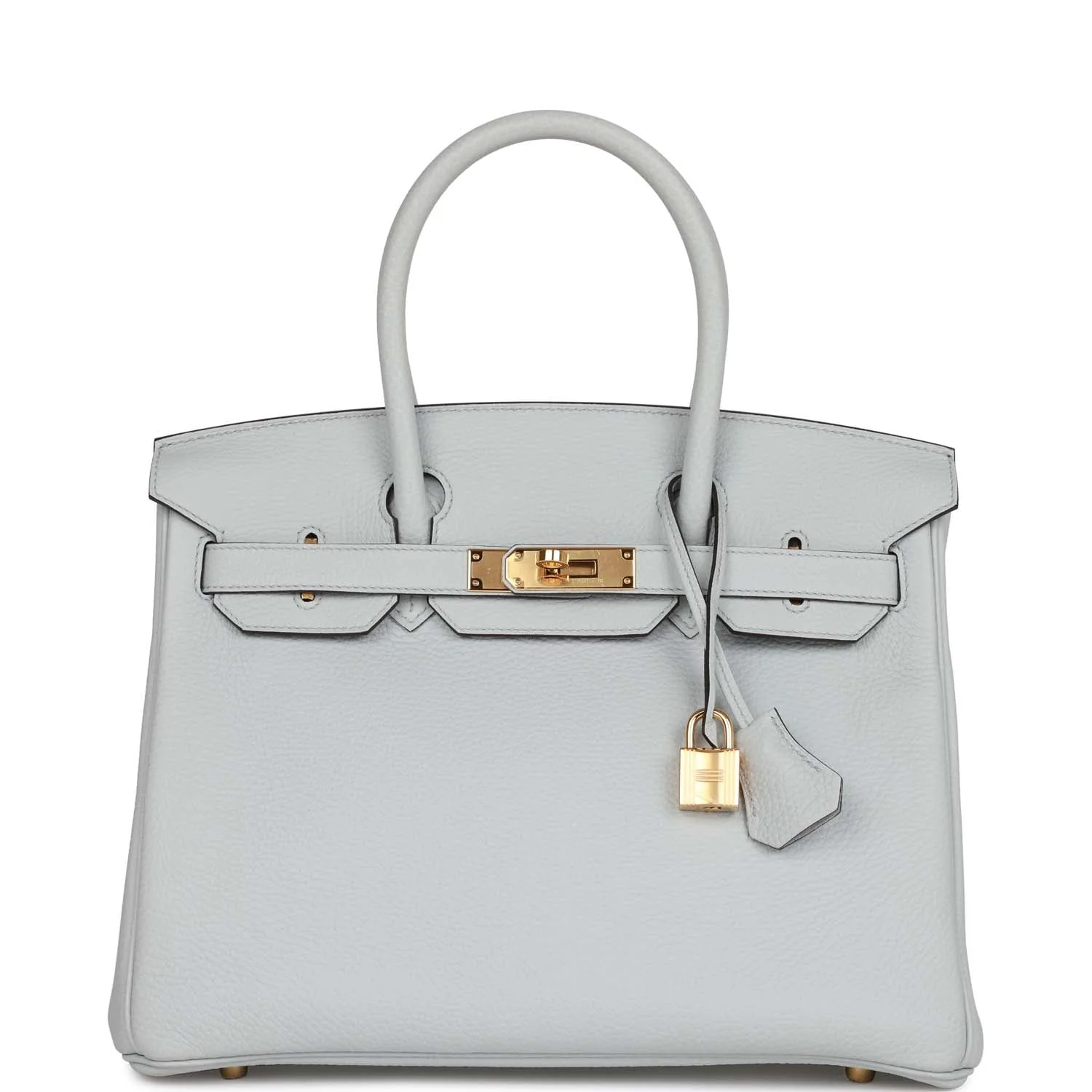 Hermes Birkin 30 Bleu Pale Clemence Gold Hardware