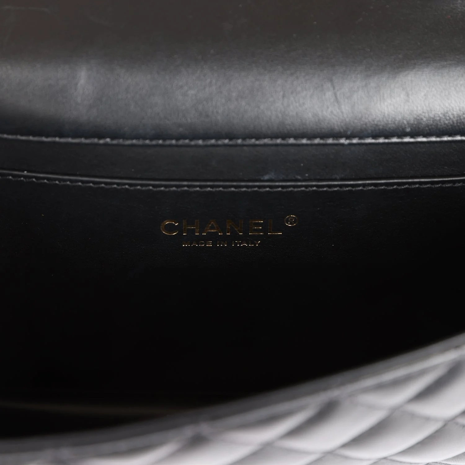 Pre-owned Chanel Fantasy Pearls Large Evening Flap Bag Black Lambskin Light Gold Hardware
