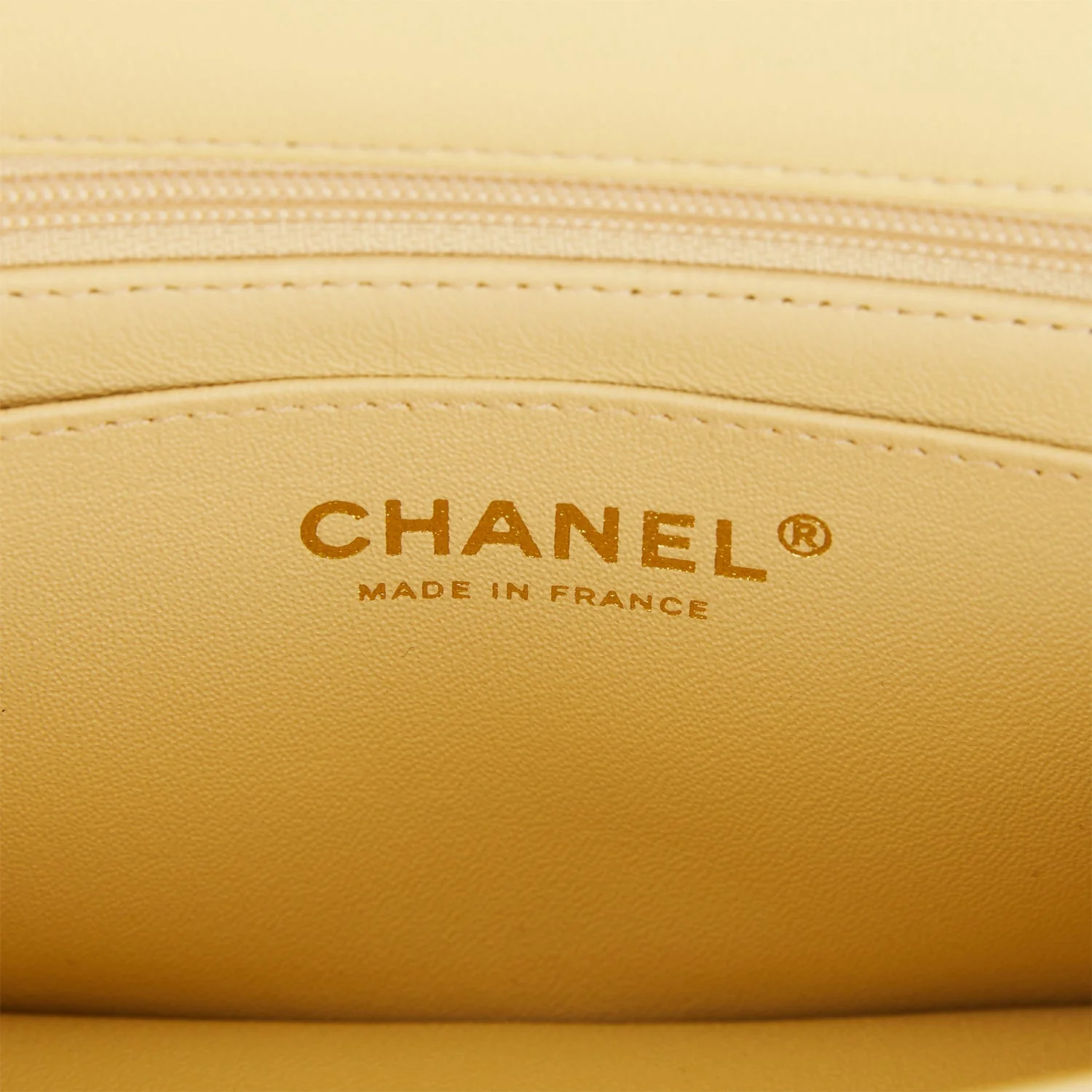 Chanel Mini Rectangular Flap with Top Handle Yellow Lambskin Light Gold Hardware