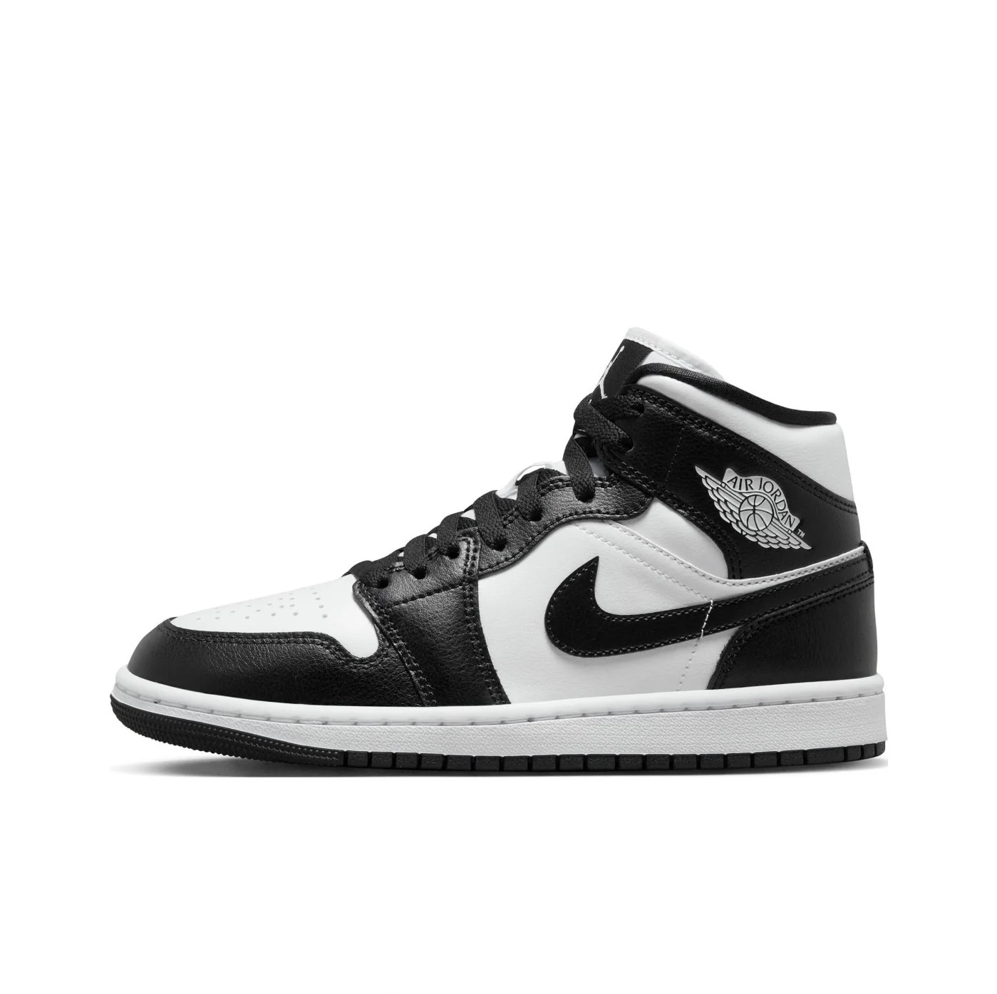 Air Jordan 1 Mid Black White Women