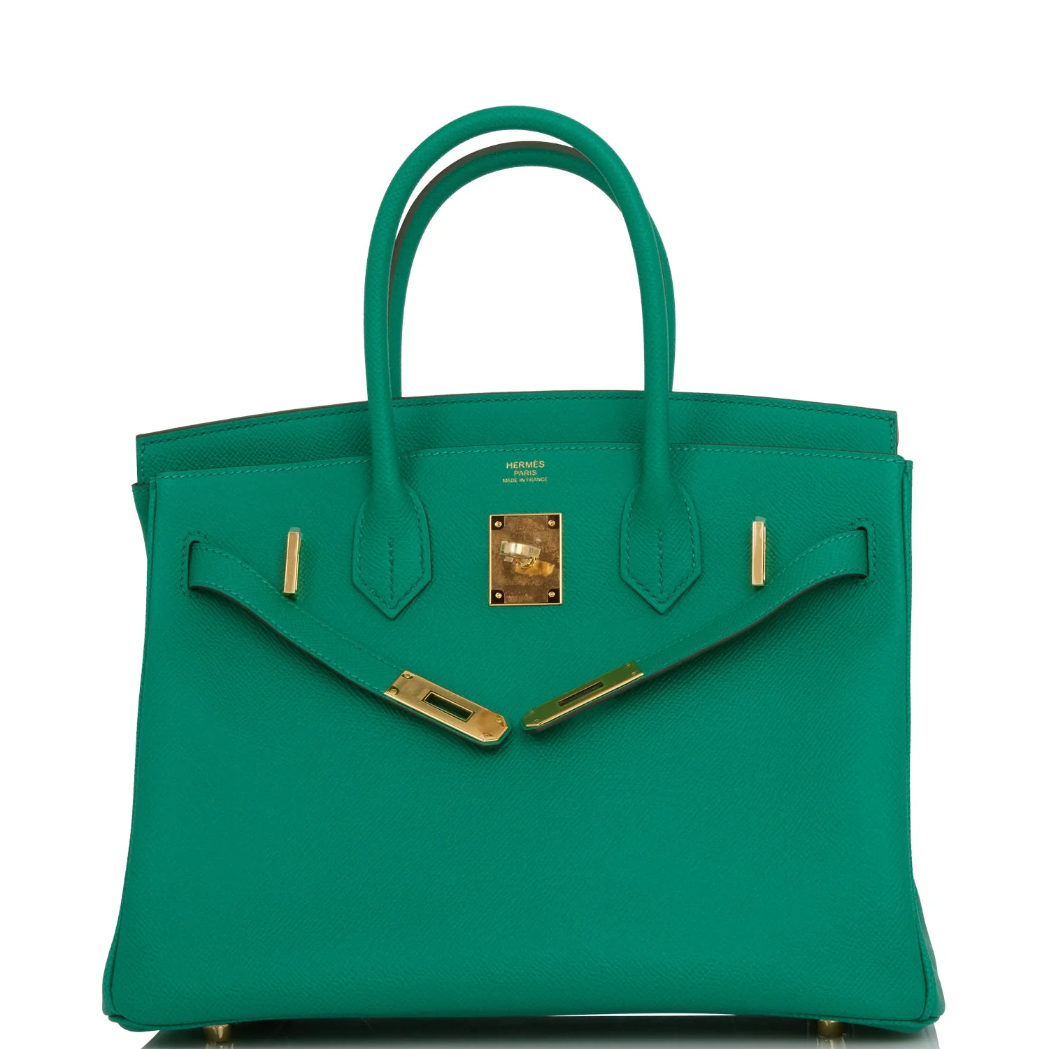 Hermes Birkin 30 Vert Jade Epsom Gold Hardware