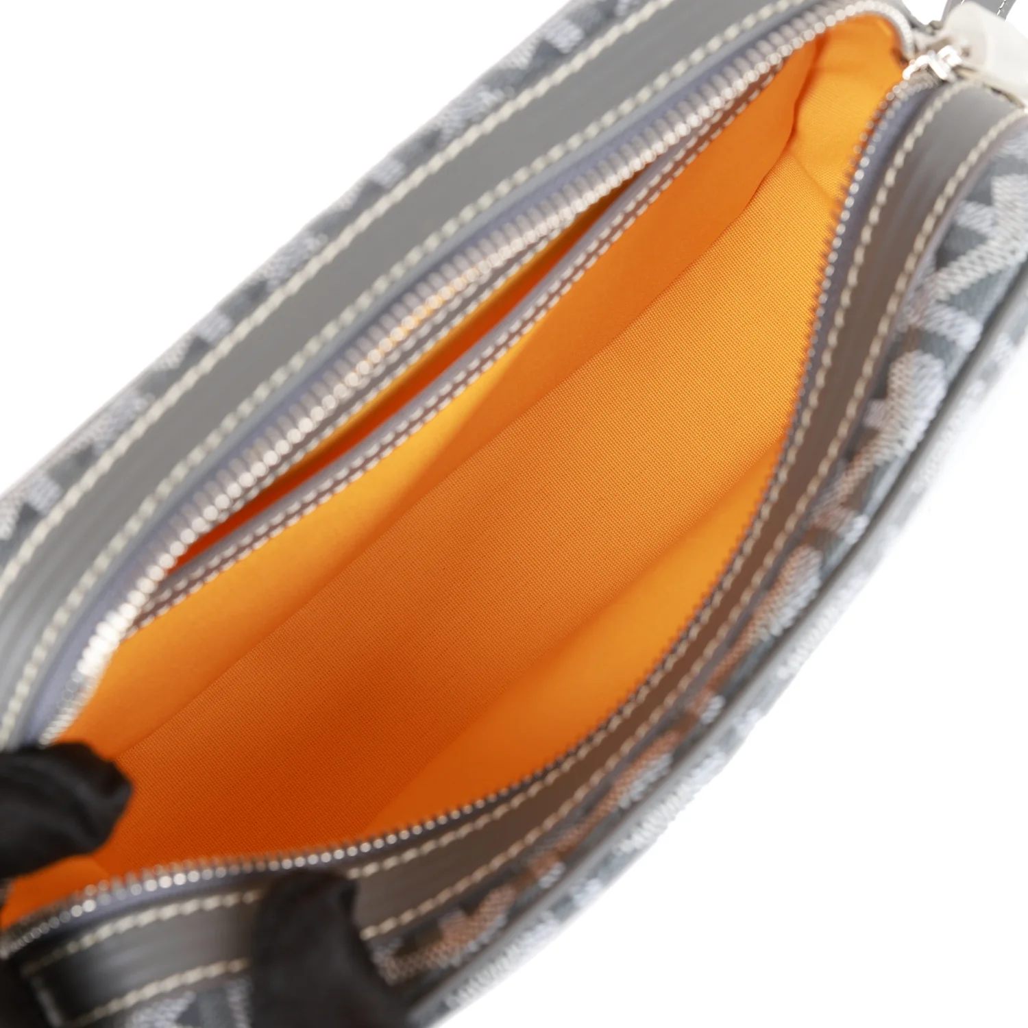 Goyard Goyardine Grey Cap Vert PM Bag Silver Hardware