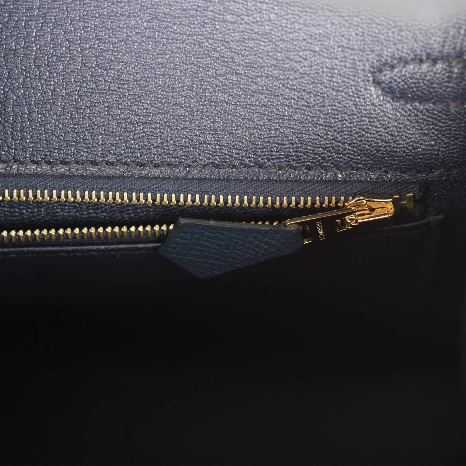 Hermes Birkin Sellier 25 Bleu Indigo Epsom Gold Hardware