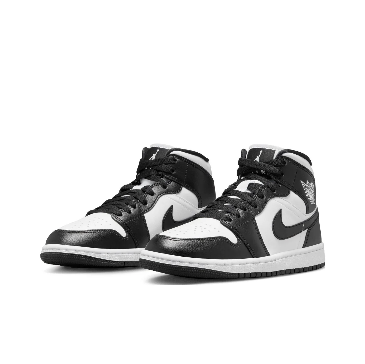 Air Jordan 1 Mid Black White Women