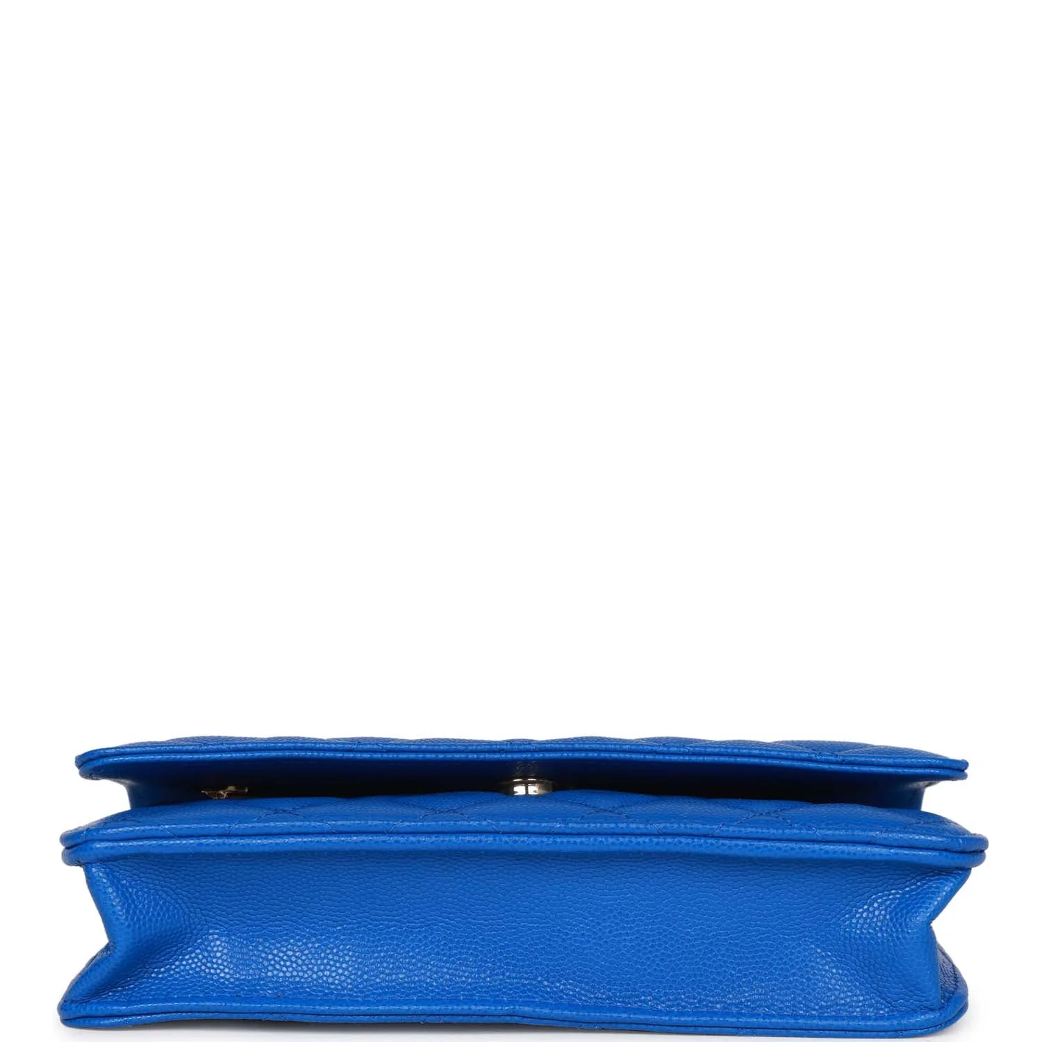 Chanel Wallet on Chain WOC Blue Caviar Light Gold Hardware