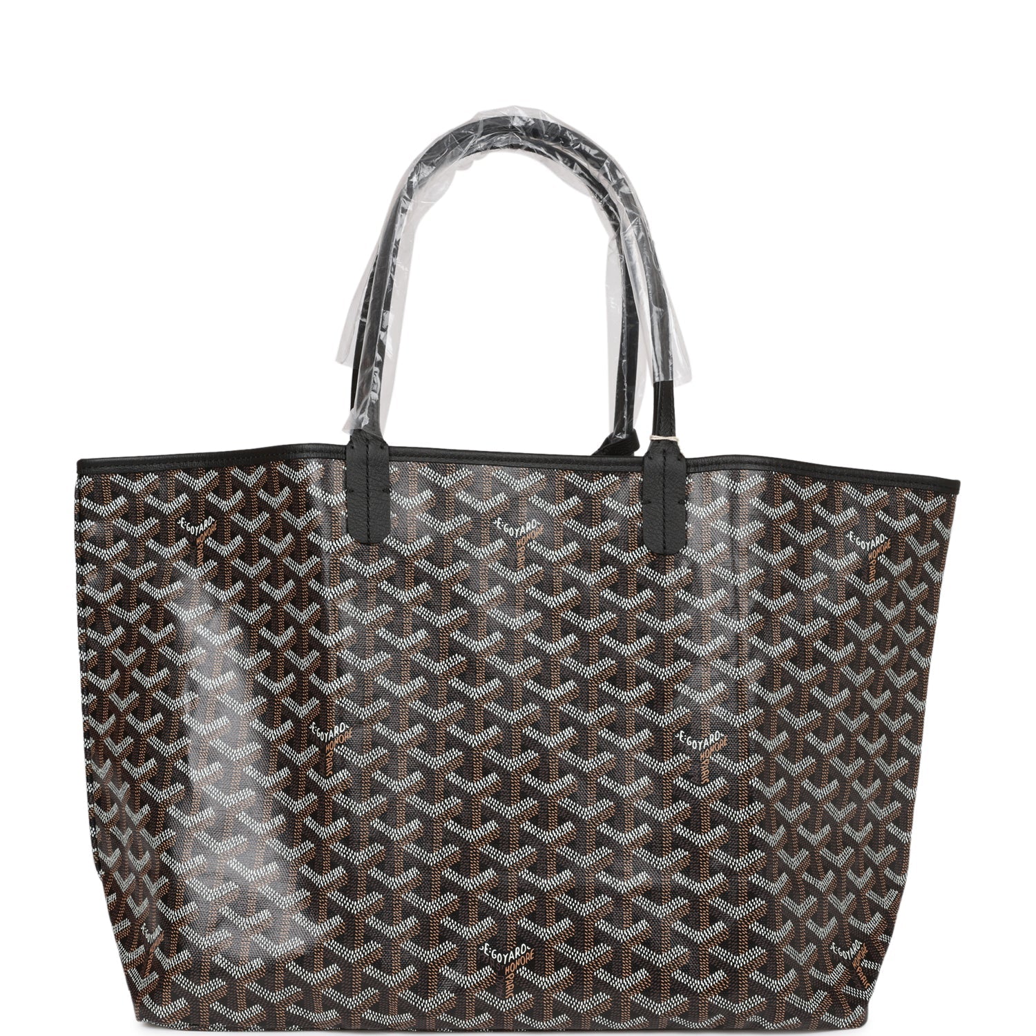 Goyard Goyardine Black St. Louis PM Tote Bag Palladium Hardware
