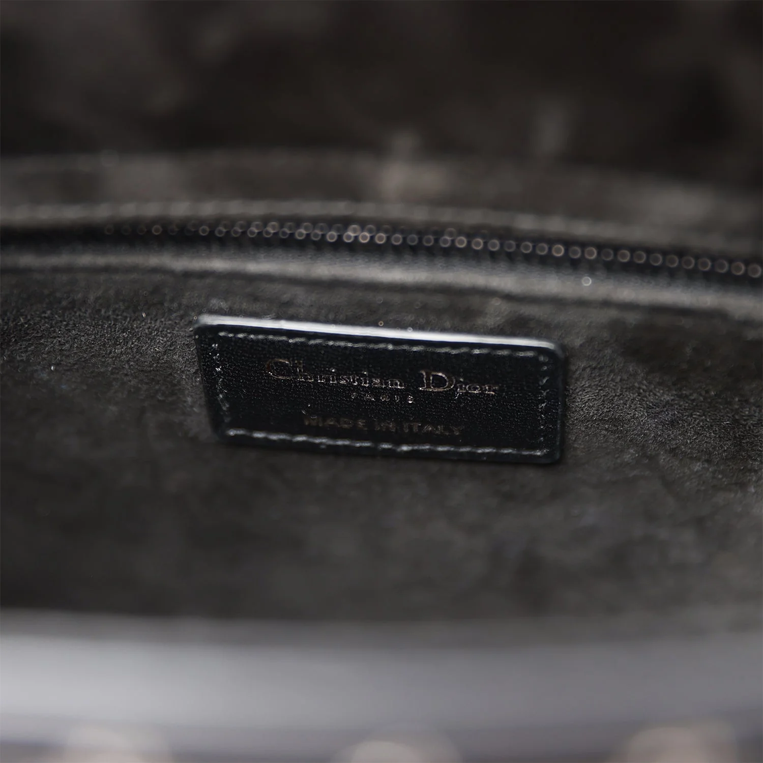 Christian Dior Lucky Star Medium Lady Dior Tote Black Lambskin Ruthenium Hardware