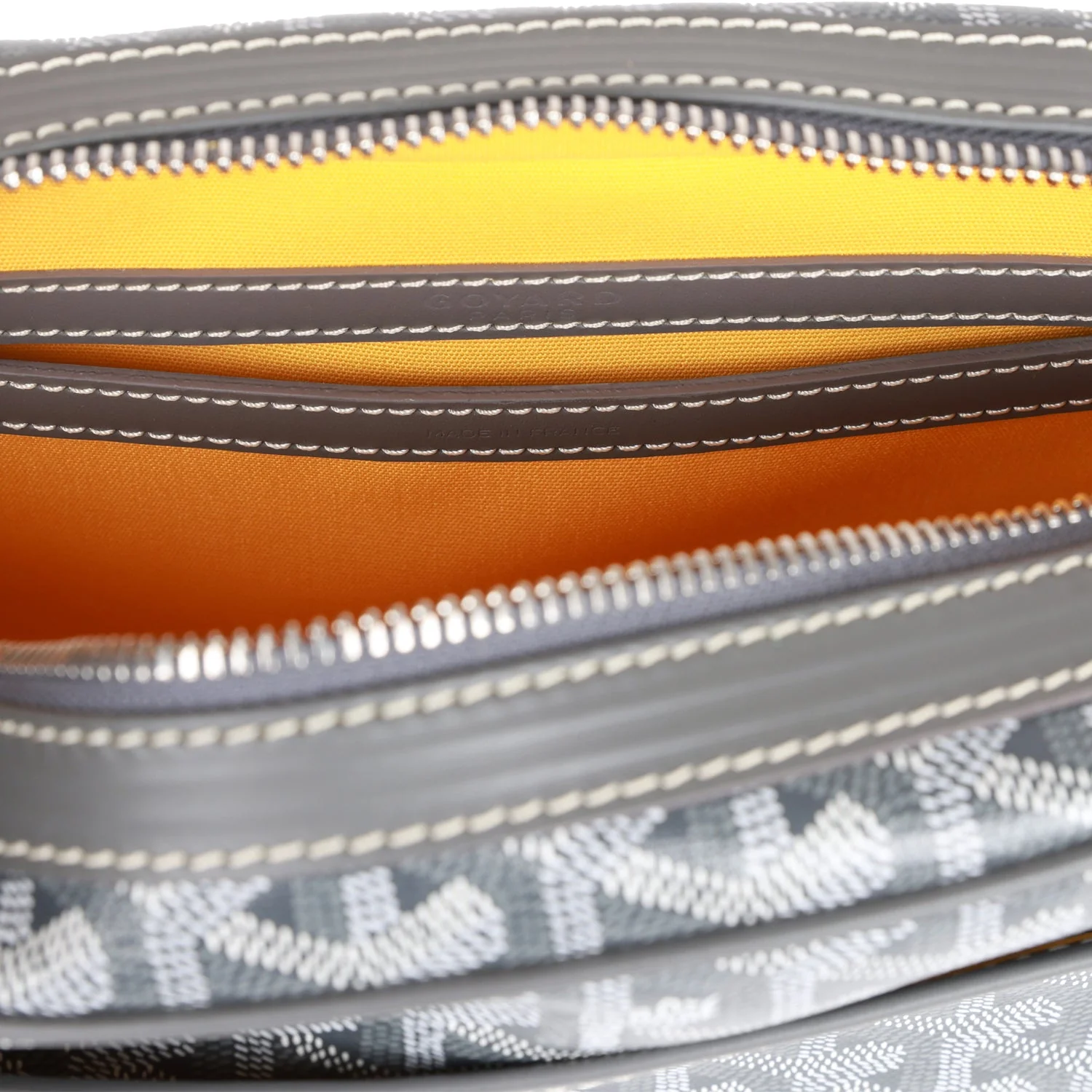 Goyard Goyardine Grey Cap Vert PM Bag Silver Hardware