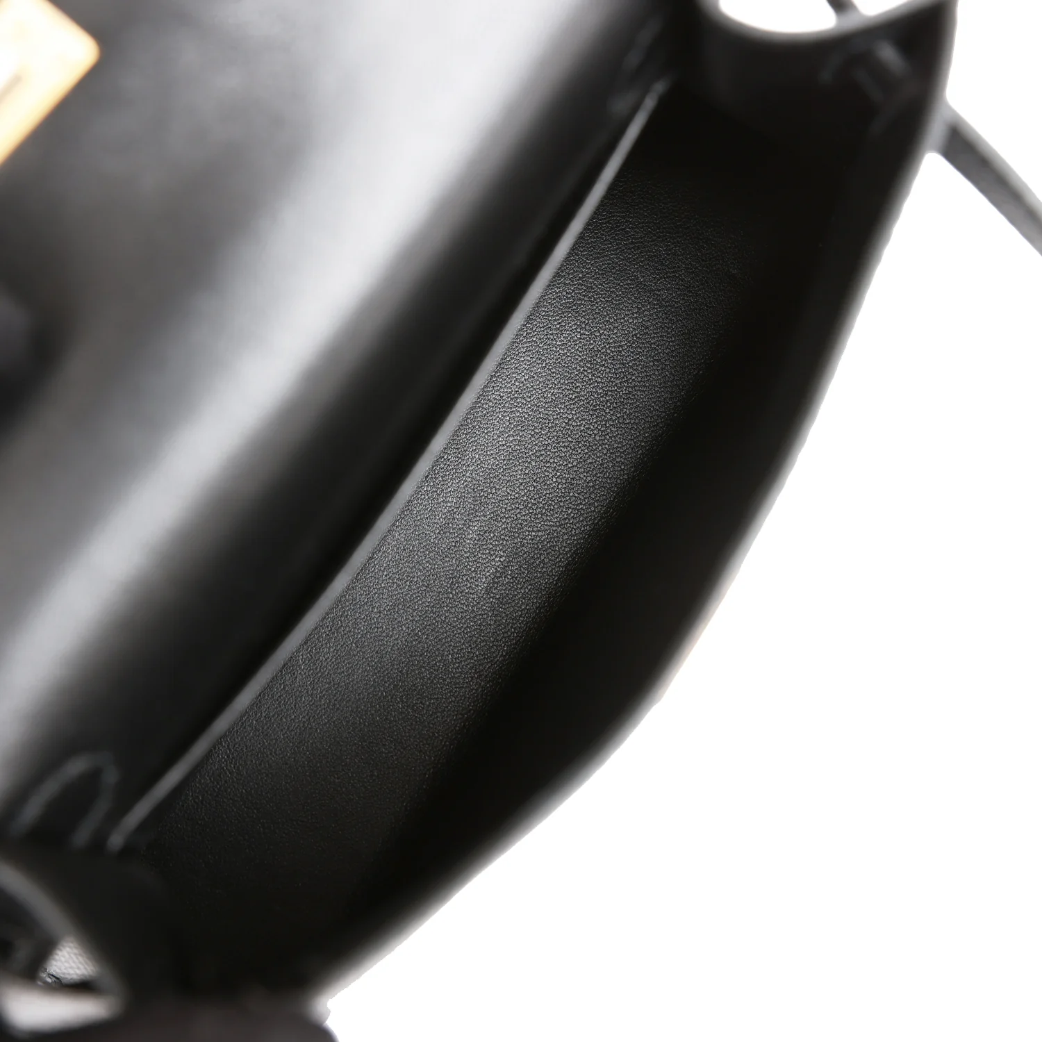 Hermes Kelly Sellier 20 Black Epsom Gold Hardware