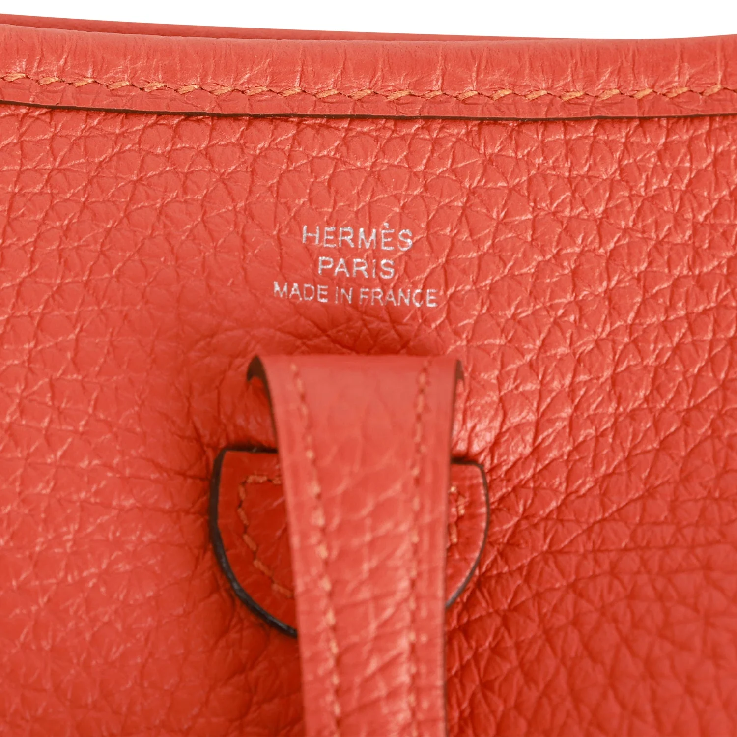 Hermes Evelyne TPM Feu Clemence Palladium Hardware