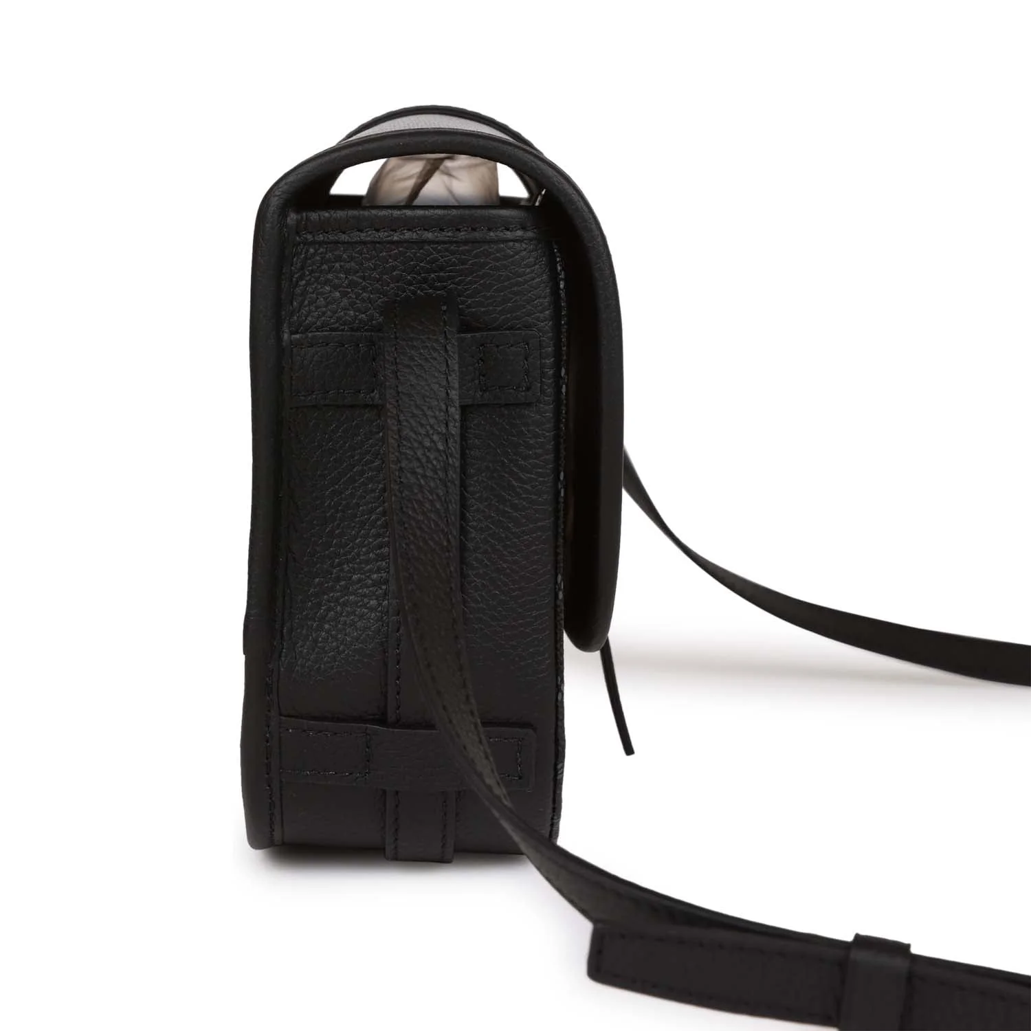 Goyard Belvedere PM Bag Jet Black Goyardine Canvas Silver Hardware