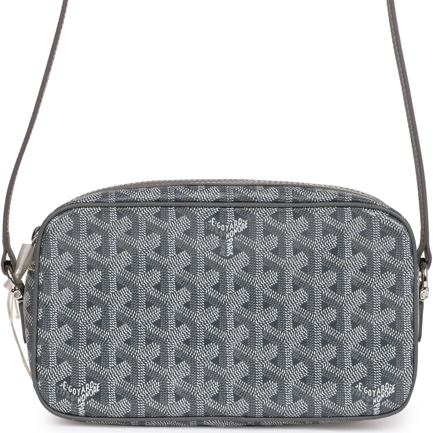 Goyard Goyardine Grey Cap Vert PM Bag Silver Hardware