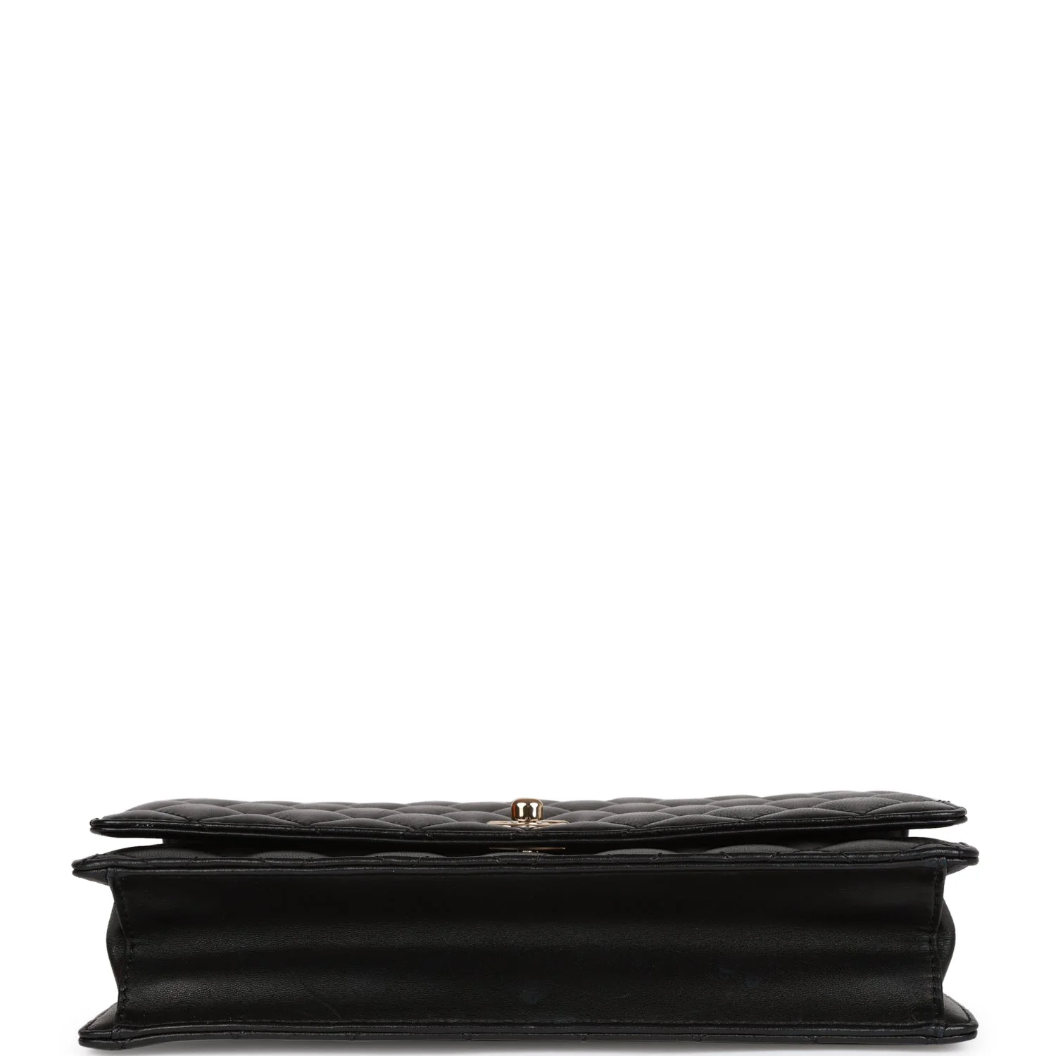 Pre-owned Chanel Fantasy Pearls Large Evening Flap Bag Black Lambskin Light Gold Hardware