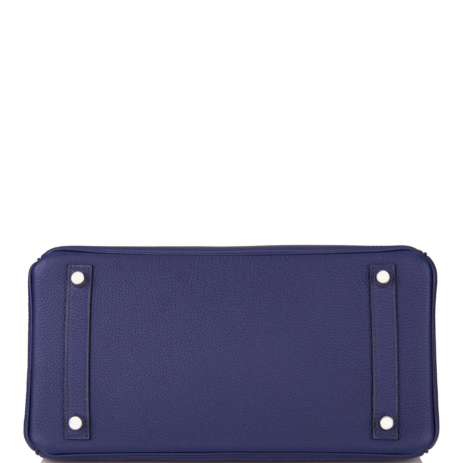 Hermes Bleu Encre Shiny Niloticus Crocodile/Togo Birkin Touch 30cm Palladium Hardware