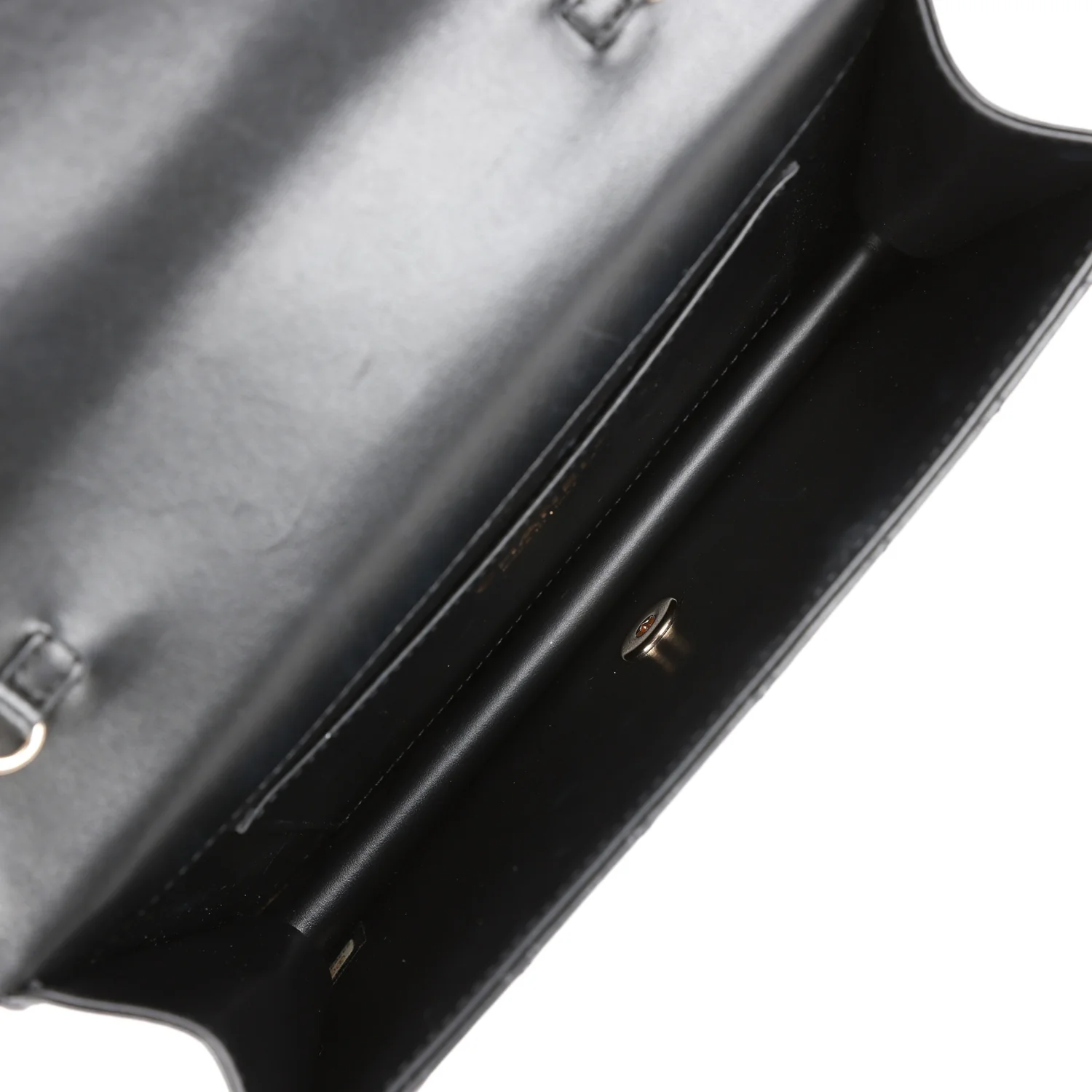 Pre-owned Chanel Fantasy Pearls Large Evening Flap Bag Black Lambskin Light Gold Hardware