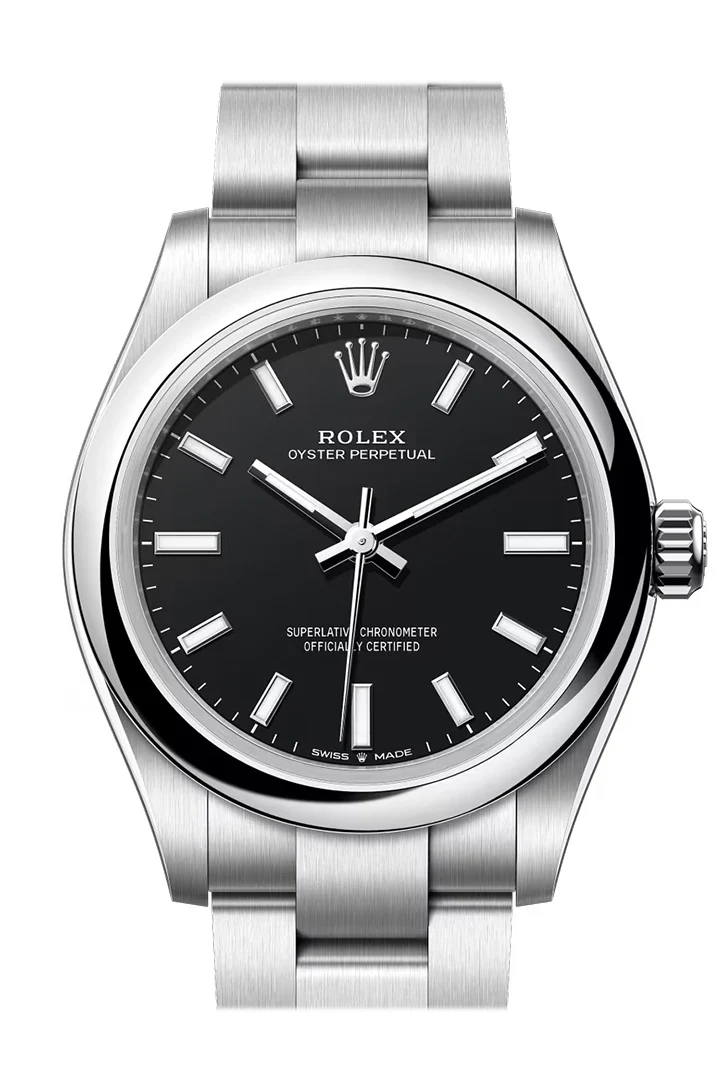 Rolex Oyster Perpetual 31 Black Dial Smooth Bezel Watch 277200