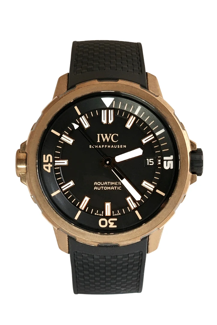 Pre-owned IWC Aquatimer 44mm Black Dial Bronze IW341001