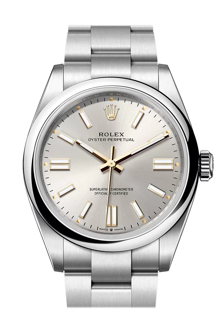 Rolex Oyster Perpetual 41 Silver Dial Smooth Bezel Watch 134300