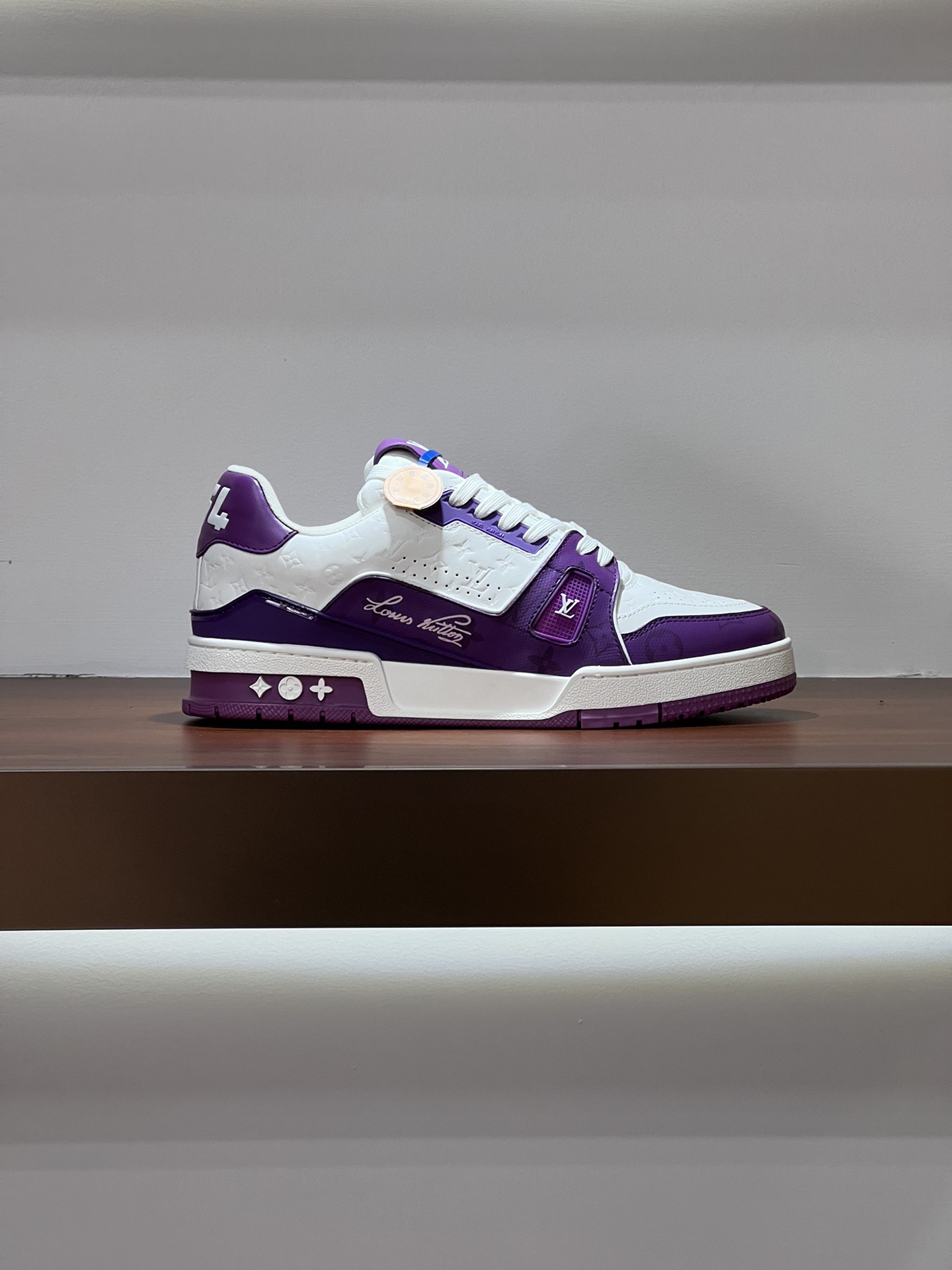 Trainer Black Embossed Monogram -Lebrouges