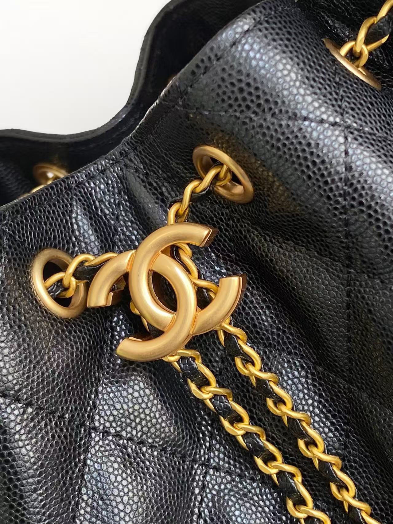 Chanel 25C Grained Calfskin Hobo Bag