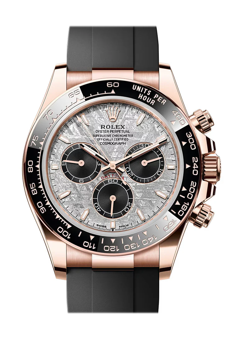 Rolex Daytona 40 Meteorite Dial Black Cerachrom Bezel Rose Gold Watch 126515LN