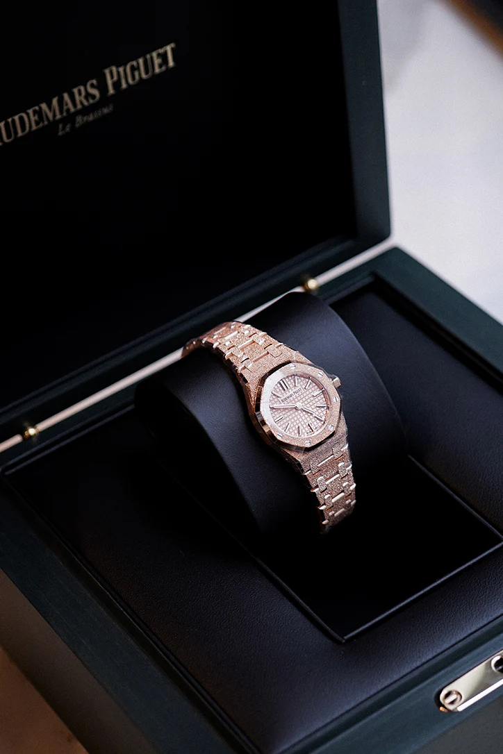 Audemars Piguet Royal Oak Mini Frosted Gold Quartz Pink Gold 67630OR.GG.1312OR.01  MP