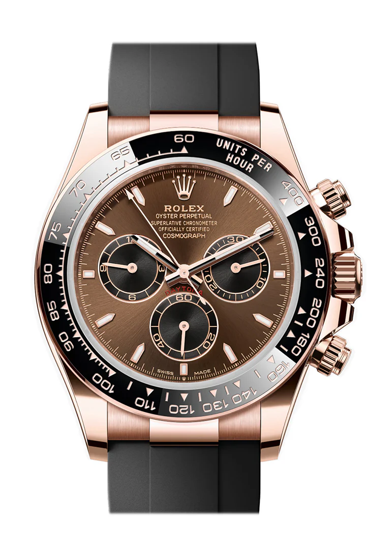 Rolex Daytona 40 Chocolate Black Dial Gold Watch 126515LN