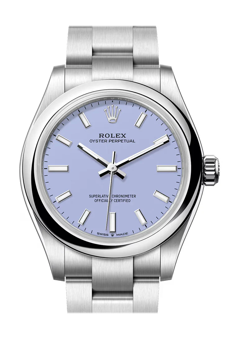 Rolex Oyster Perpetual 31 Lavender Dial Smooth Bezel Watch 277200