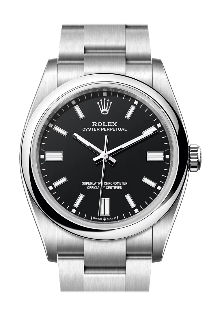 Rolex Oyster Perpetual 36 Black Dial Smooth Bezel Watch 126000
