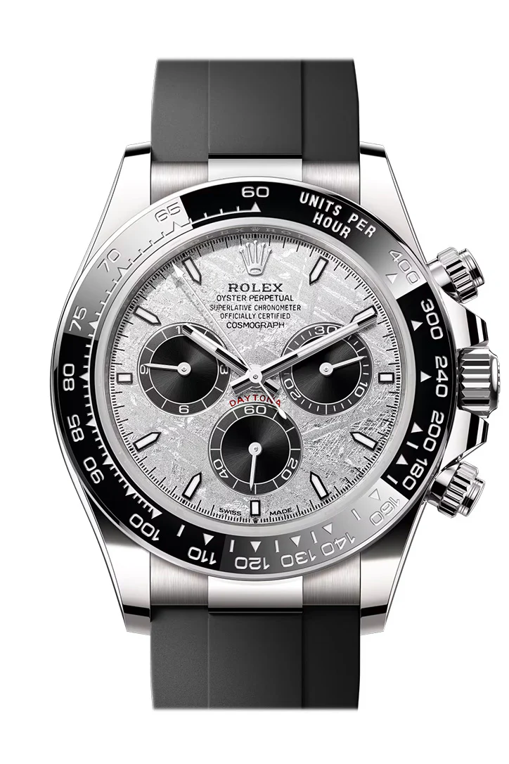 Rolex Daytona 40 Meteorite Dial Black Cerachrom Bezel White Gold Watch 126519LN