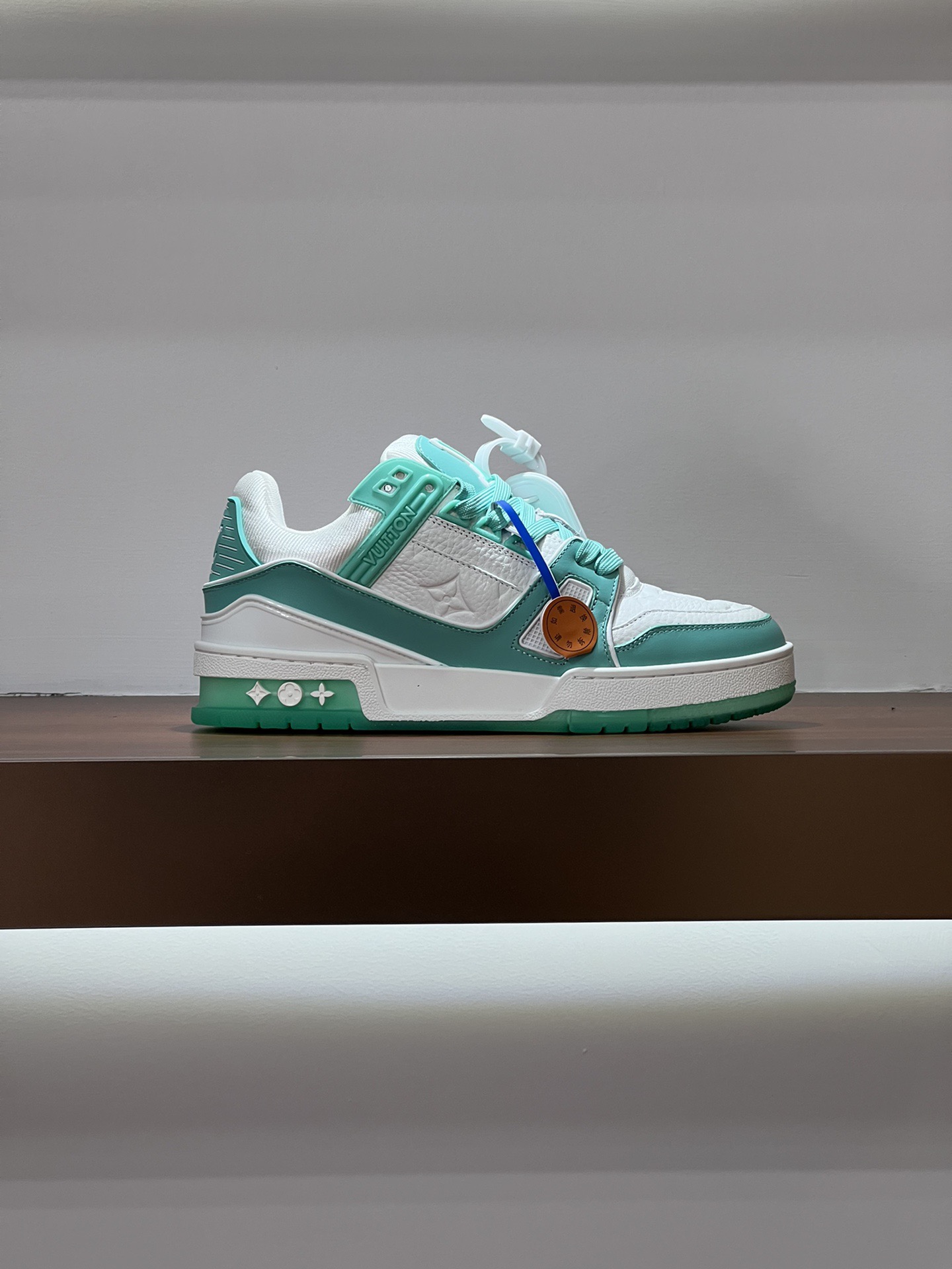 Trainer Black Embossed Monogram -Lebrouges