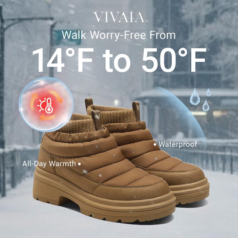 TIKTOKBlackFridays VIVAIA Women /Girl PufferTherm Boots - Waterproof, Ultra-Warm Snow Winter Boot PufferTherm Boots & Trail-to-Town Style Footwear (Tyler)