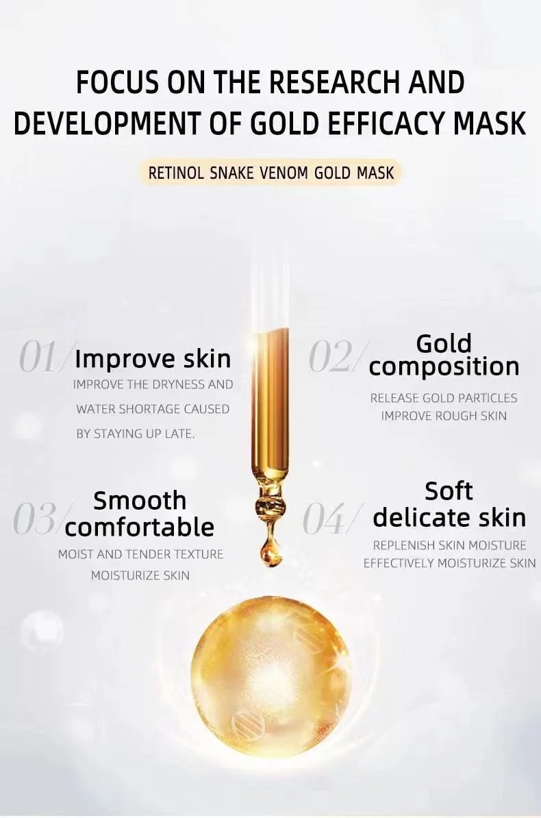 🔥HOT SALE 49% OFF-Retinol snake venom gold mask