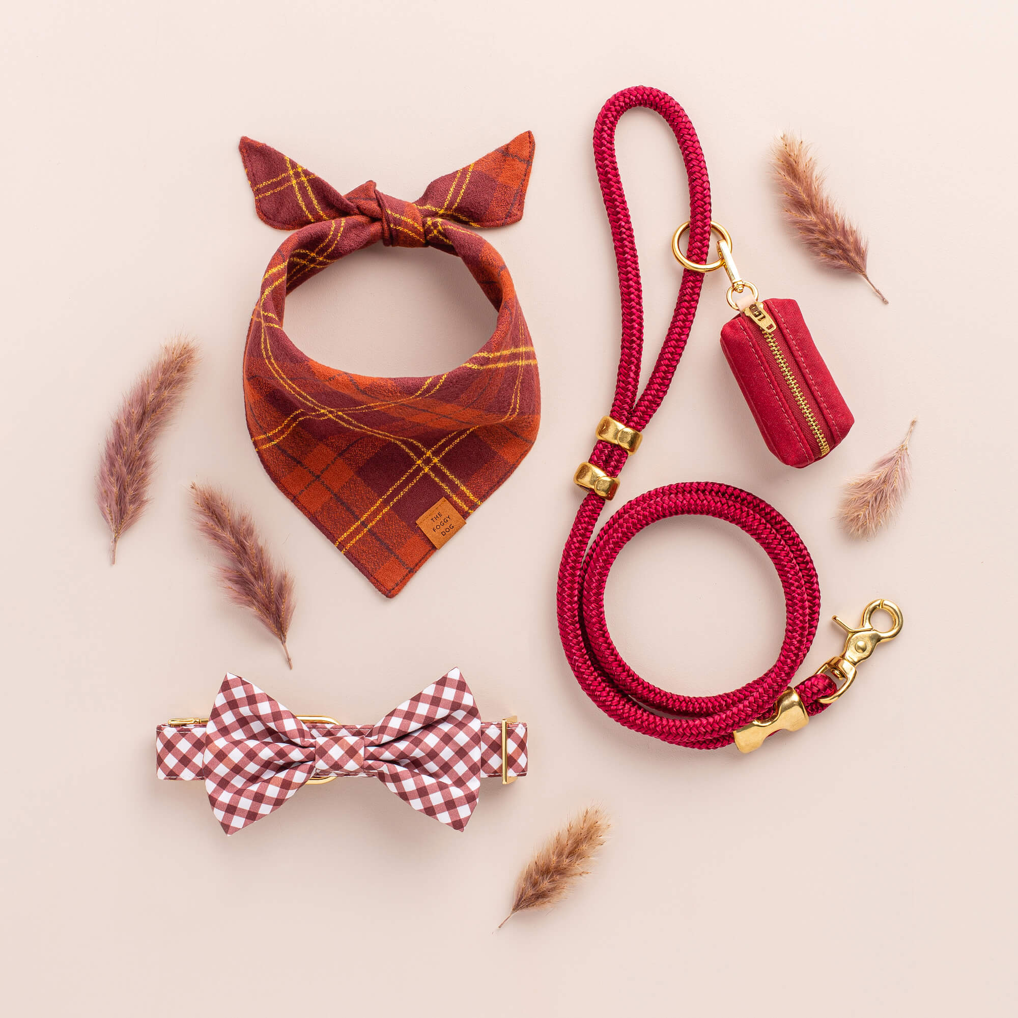 Wine Waxed Canvas Waste Bag Dispenser