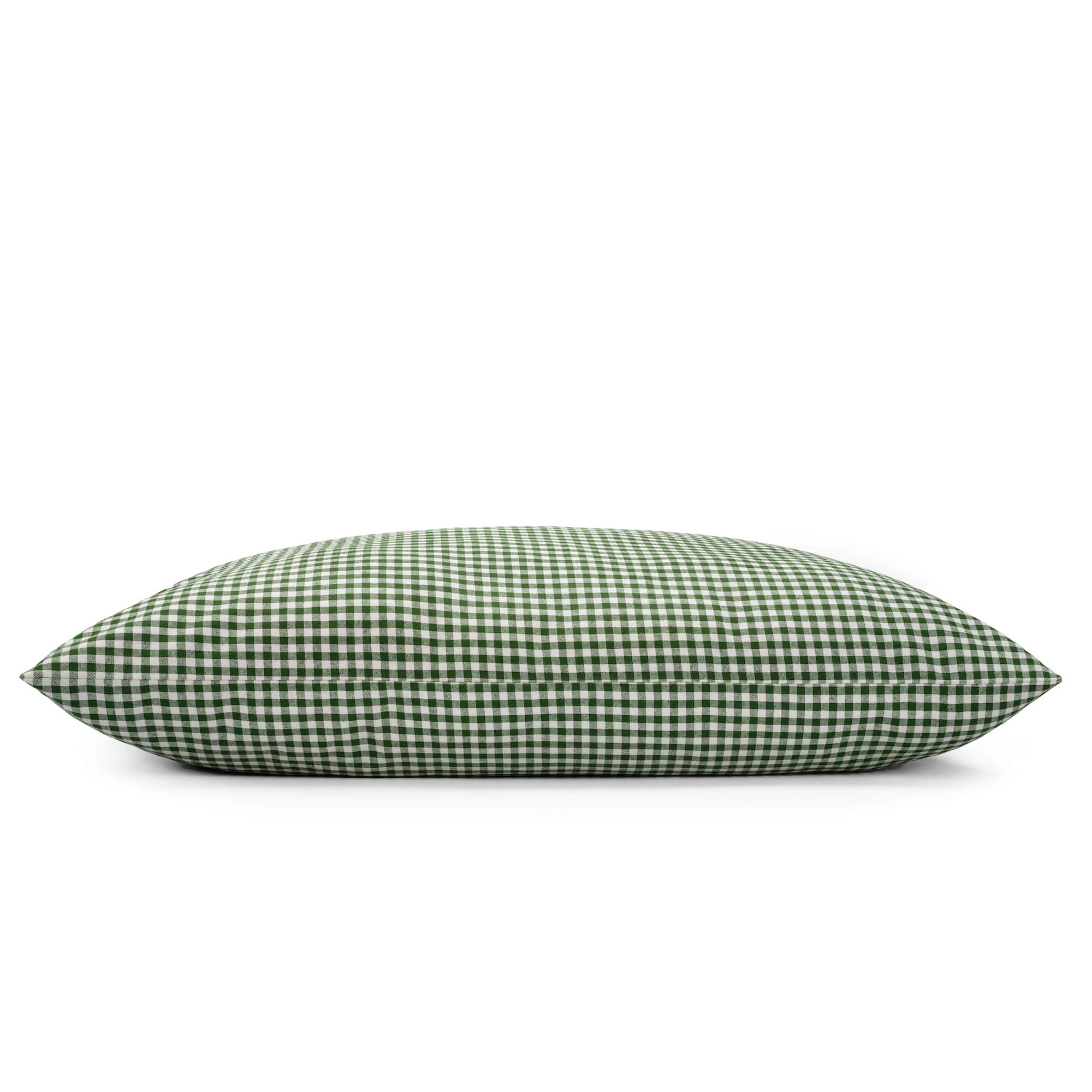 Heather Taylor Home x TFD Mini Gingham Hunter Green Dog Bed